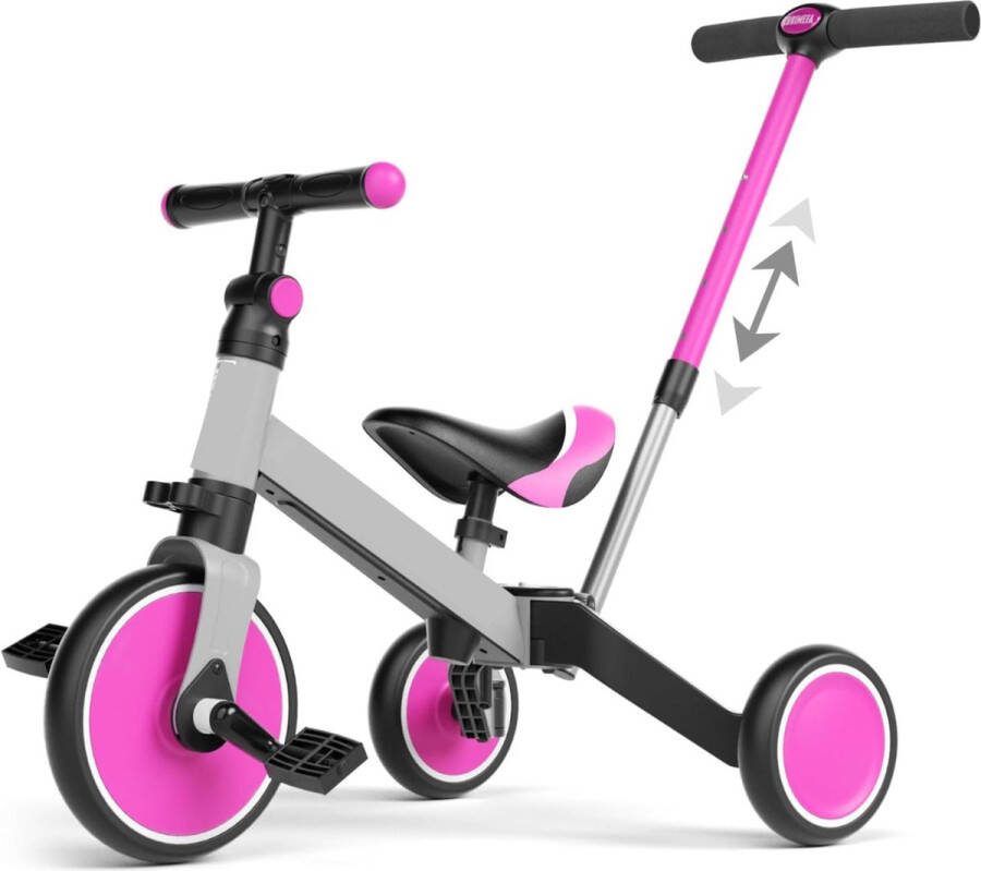 Loopfiets 1 Jaar Met Duwstok Driewieler Met Duwstang Loopwagen 1 Jaar