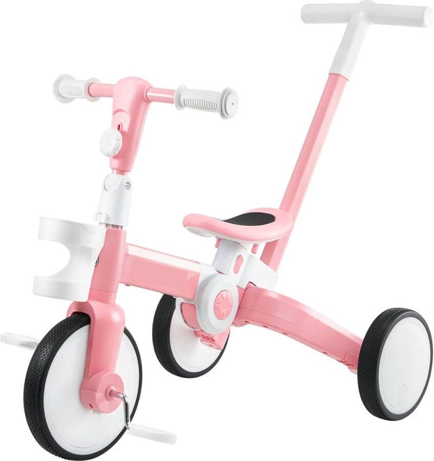 Loopfiets 1 Jaar Met Duwstok Driewieler Met Duwstang Loopwagen 1 Jaar