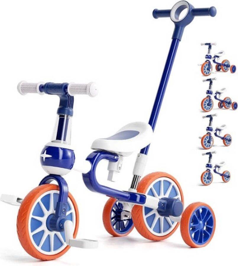 Loopfiets 1 Jaar Met Duwstok Driewieler Met Duwstang Loopwagen 1 Jaar