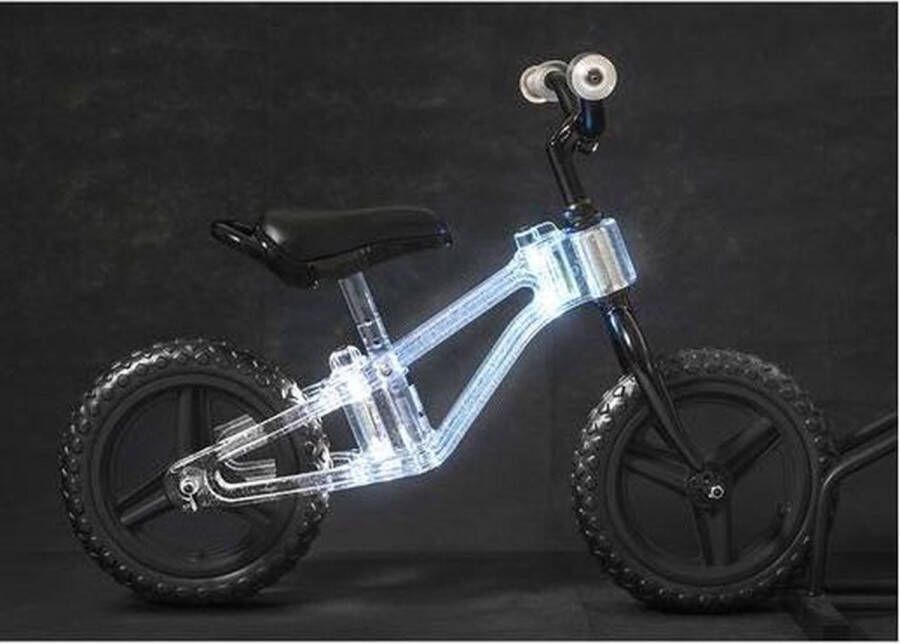 Loopfiets met led verlichting in frame Glitter Blauw Loopfiets Balance Bike- loopfiets jonen meisje