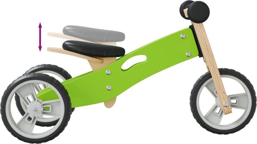 Loopfiets voor kinderen 2-in-1 groen