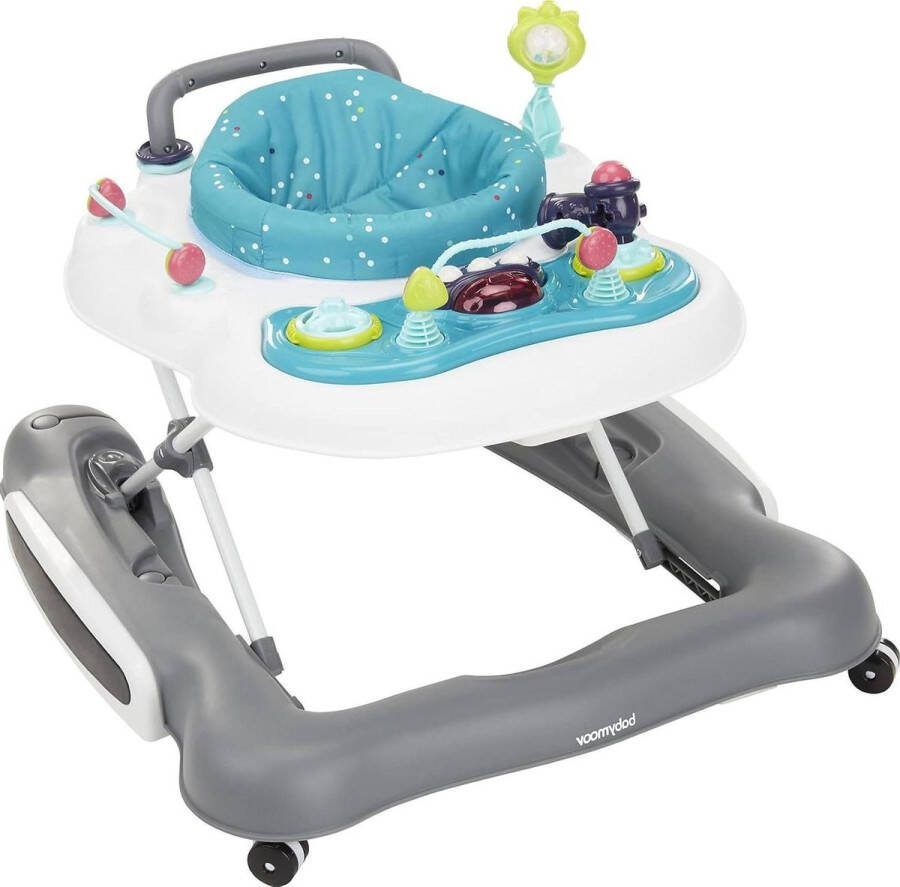 Loopwagen 5-in-1 rollator rocker met duwstang Loopwagen