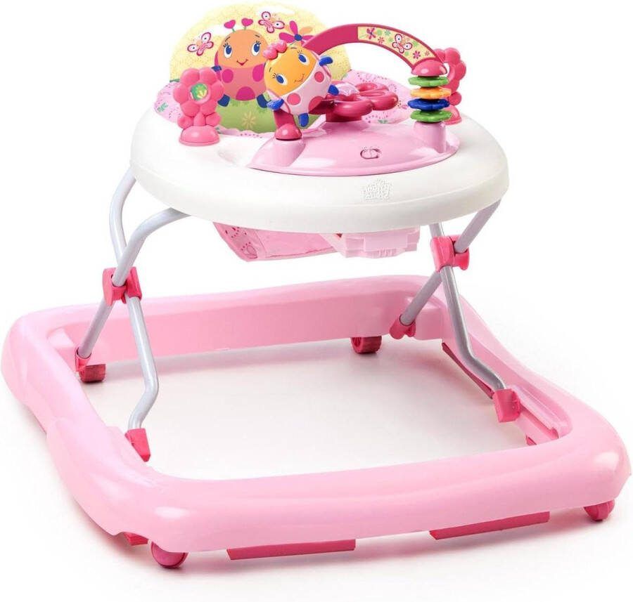 Loopwagen baby June Berry in hoogte verstelbare loophulp met afneembaar speelgoed lichten melodieën volumeregelaar hoge rugleuning veiligheidsstopper- Meerkleuren loopwagen baby