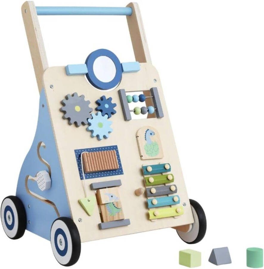 Loopwagen Baby – Loopstoel Baby Voor Leren Lopen – Educatief Speelgoed – Loopstoeltje Baby – Ontwikkeling – Hout 30 x 35 x 54 CM