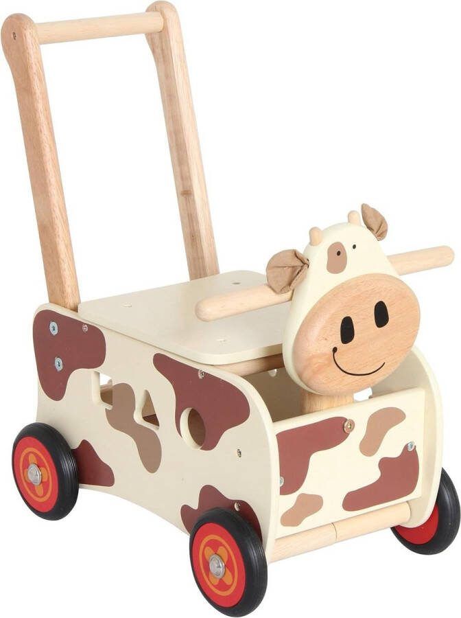 Loopwagen Bruin I'm Toy Koe Loopwagen
