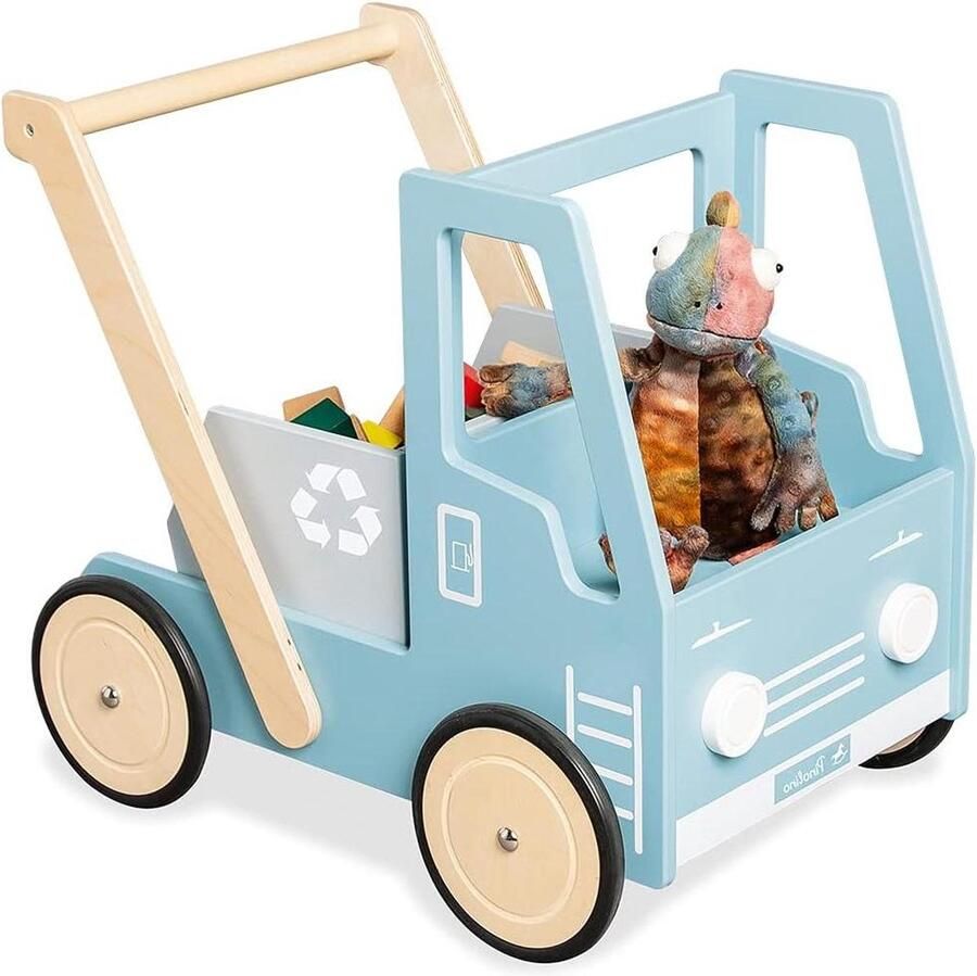 Loopwagen Kipplaster Peace blauw 685 kg Cadeauwagen bouwspeelgoed Loopwagen