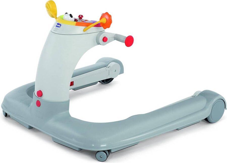 Loopwagen Loopstoel 123 met Verlichting Geluid Activiteiten Vanaf 6 Maanden tot 30 kg Grijs Loopwagen