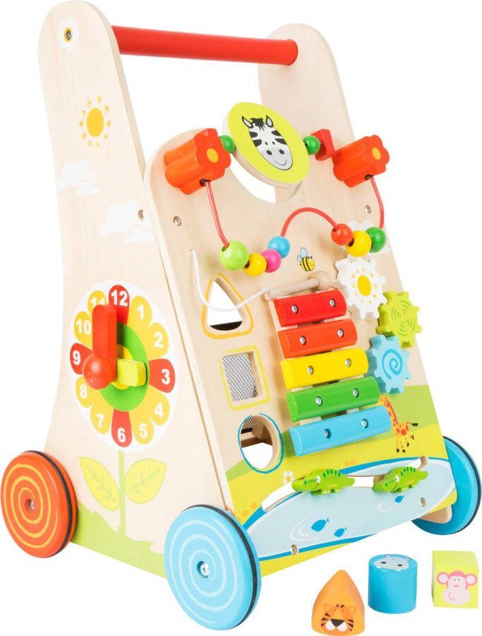 Merkloos Sans marque Loopwagen met verschillende leerzame spellen Multi kleuren
