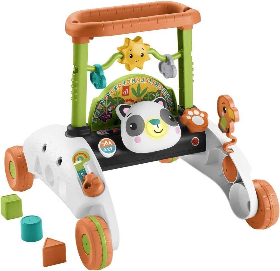 Loopwagen Panda Walker- Groeiend interactief speelcentrum Meer dan 100 liedjes geluiden en zinnen Babyspeelgoed 6 maanden+ Loopwagen