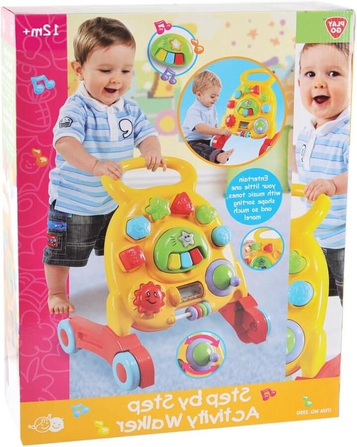 Loopwagen speelgoed voor kinderen van 1 tot 2 jaar speelwagen met duwstang Loopwagen