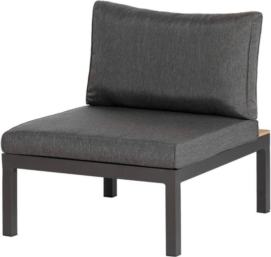 Lounge sofa 'La Vida' Eucalyptus Antraciet aluminium Inclusief kussens Exotan