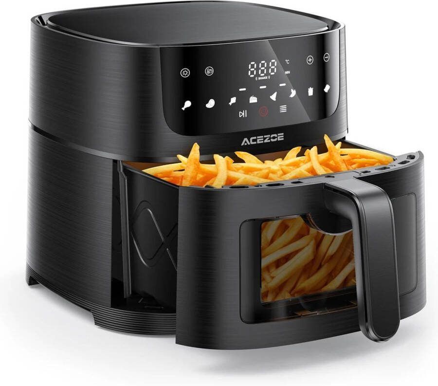 Lucht friteuse airfryer 7l touchscreen led zwart