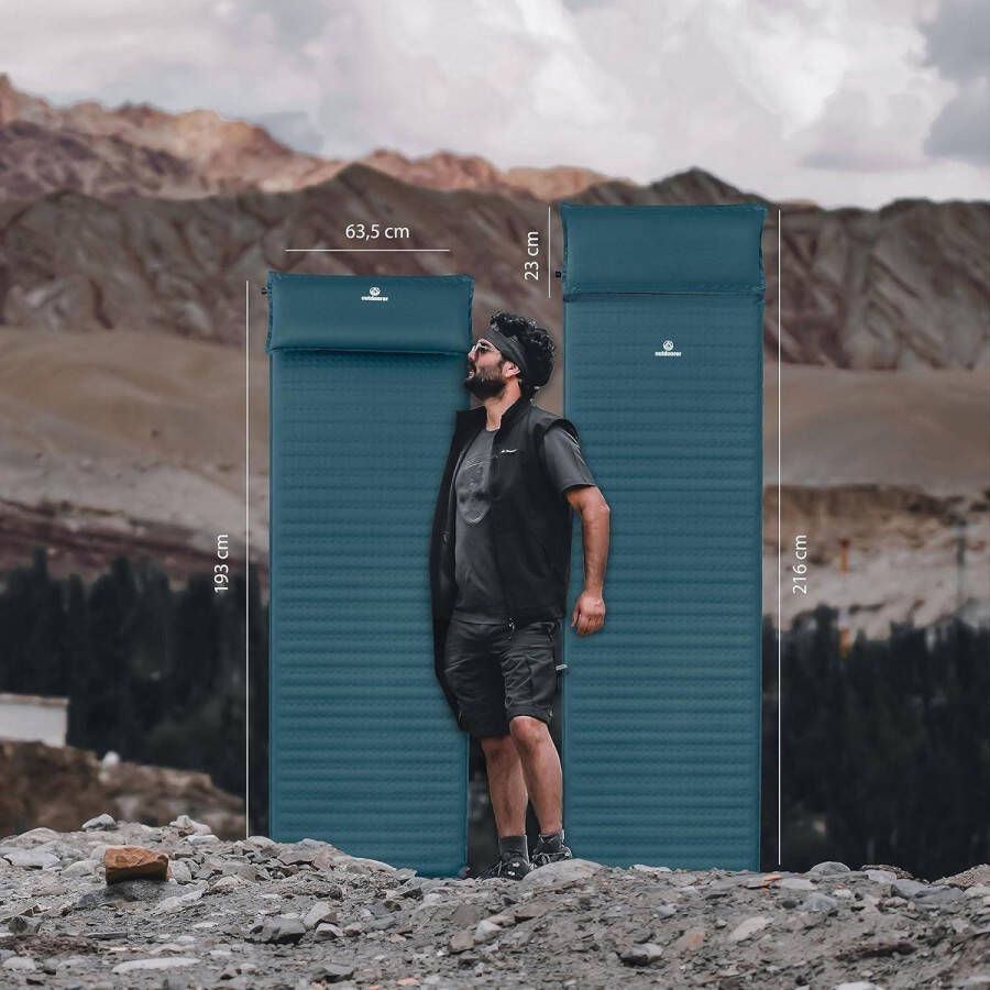 Luchtbed Grote Zelfopblazende Slaapmat Trek Bed Flex met Kussen Trekkingmat en Campingmat