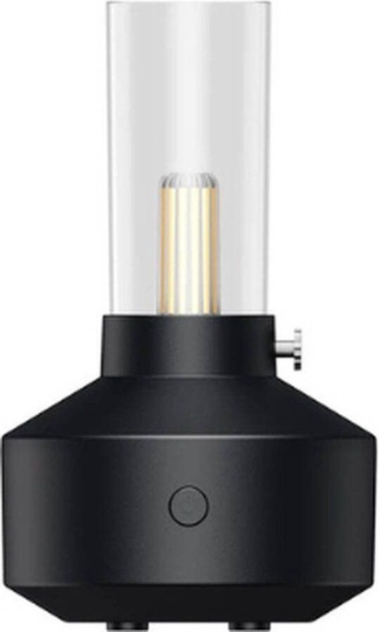 Luchtbevochtiger met Aromatherapie – Humidifier – Vernevelaar 3in1 – Retro Uniek design Verschillende Standen – Stil Ontwerp – 150ml Zwart