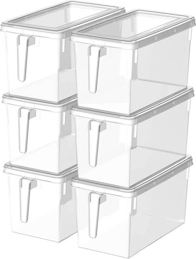 Luchtdichte plastic voedselopslagcontainers met deksels BPA-vrij magnetron- vaatwasmachine- diepvriesbestendig