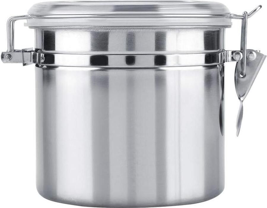 Luchtdichte Rvs Opslagbussen Voor De Keuken Thee Suiker Koffiebonen Houder (1100Ml) Voorraadbussen