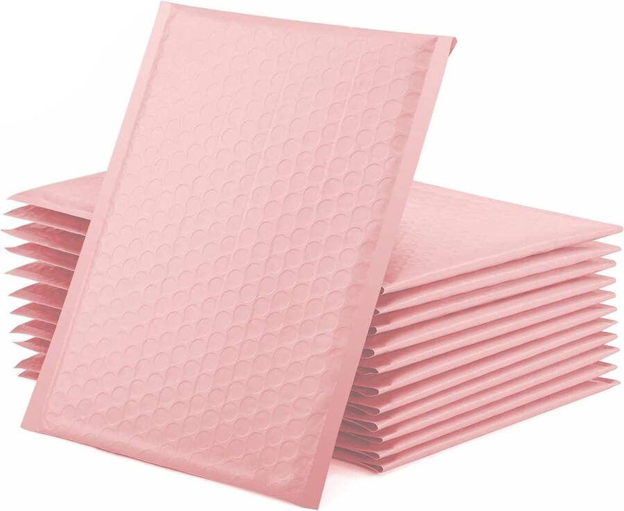 Luchtkussen-enveloppen met noppenfolie voor cd's sieraden cosmetica zelfklevende enveloppen Sakura Pink 153 x 229 cm 50 stuks