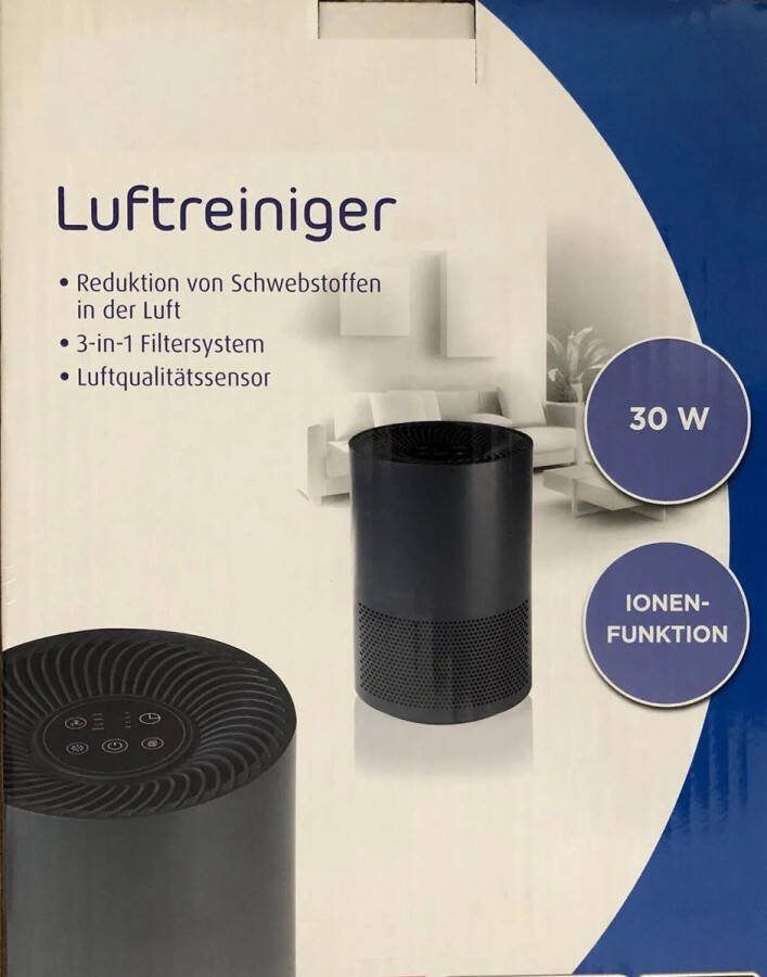 Luchtreiniger Luchtverfrisser EPA-filter Actieve koolstoffilter 30W Ionenfunctie