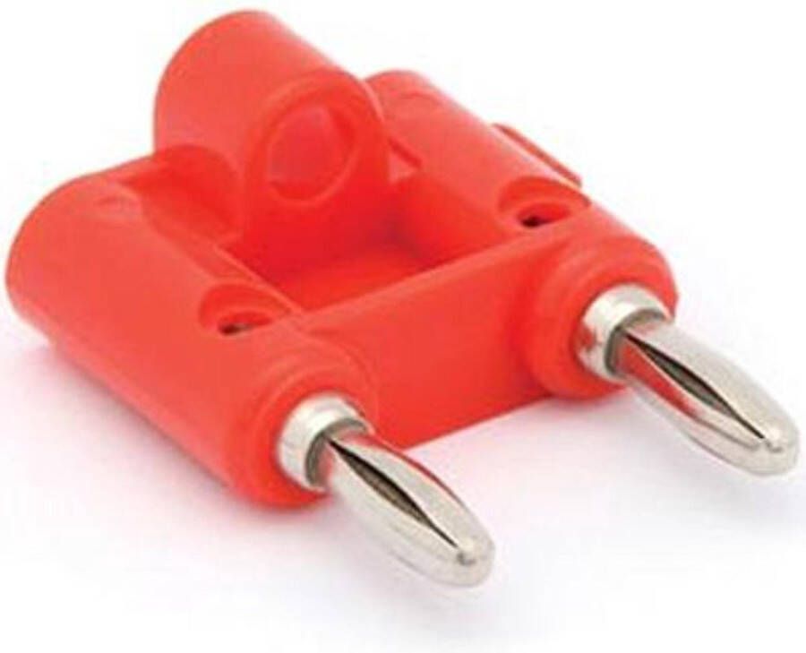 Luidspreker Plug Voor kabels tot 7mm Verpakt per 5 Rood