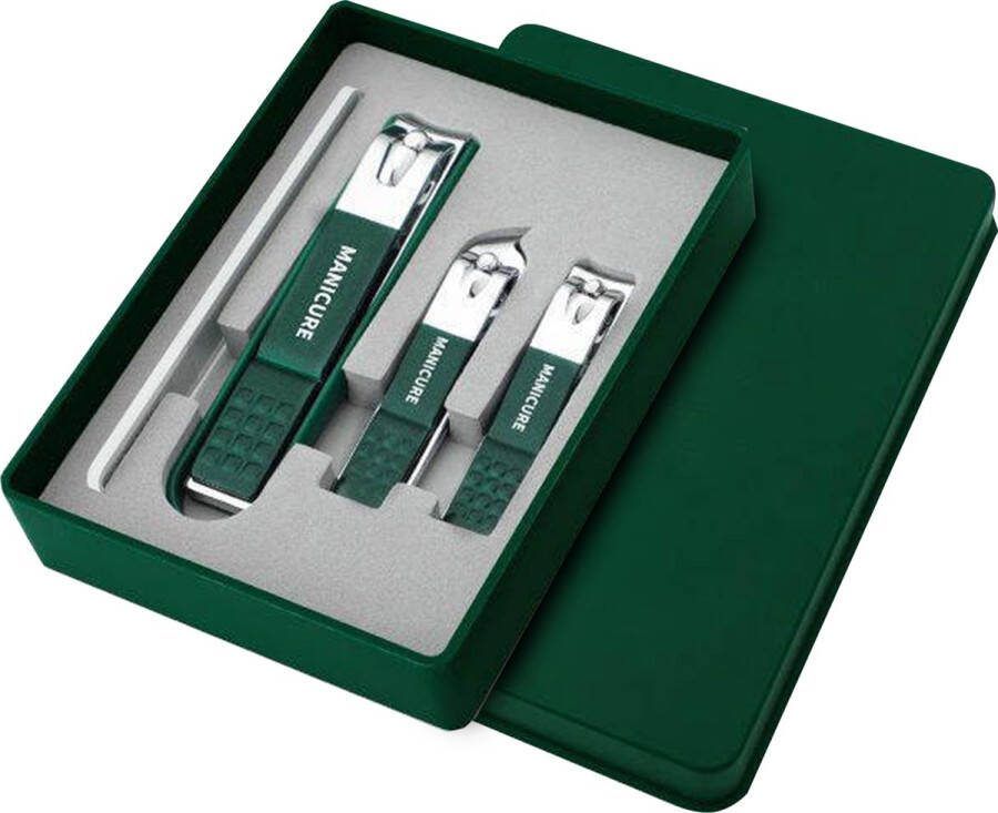 LumièreBeauty Nagelknipper Set met Nagelvijl Nagelknipper Nageltang Pedicureset Manicure Nagelset Nagelknipper Set met Nagelvijl Luxe Opbergdoosje Manicure set