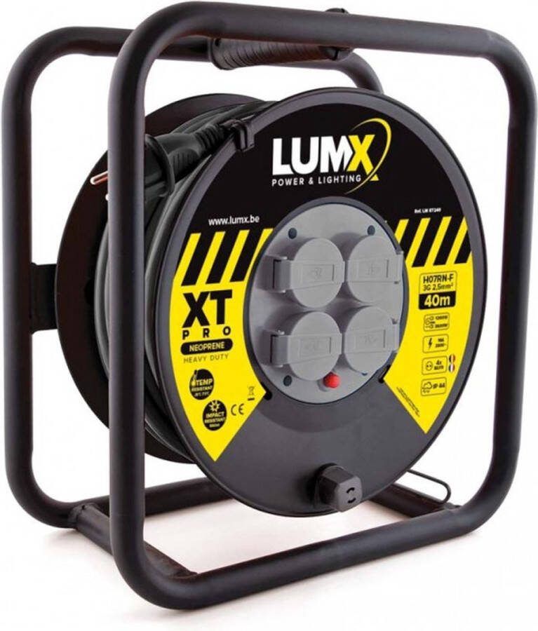 LumX kabelhaspel XT-PRO HO7RN-F 3Gx2 5 kabel 40 m