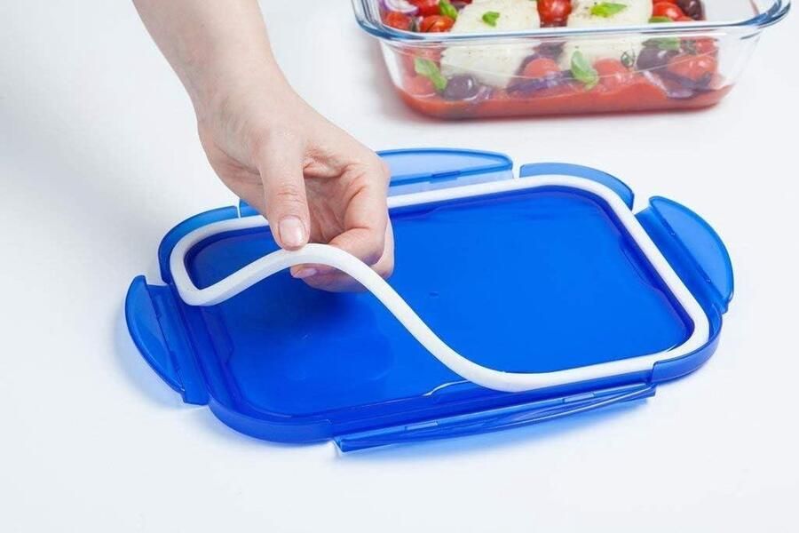 Lunch Box Pack of 3 Same Capacity 0.8 L Rectangular示