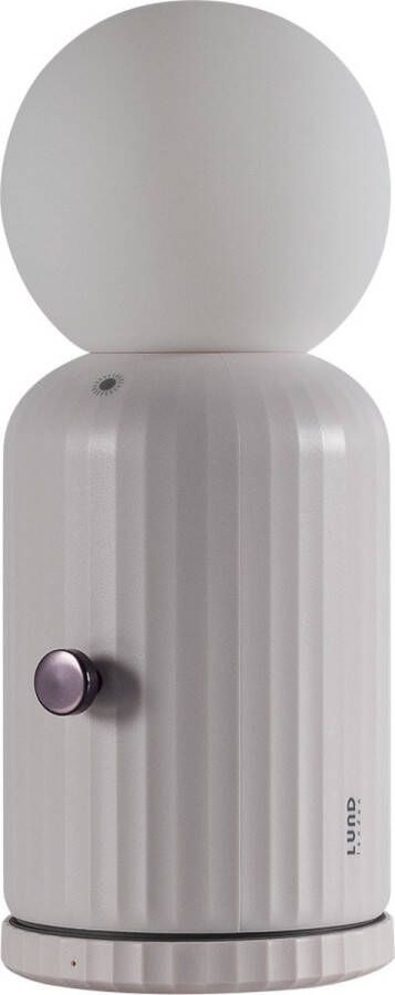 LUND London Oplaadbare Lamp draadloze oplader Gadget Wit