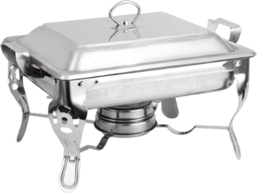 Luveo Buffetwarmer Chafing Dish Warmhoudbakken Warmhoudplaat 6 Liter