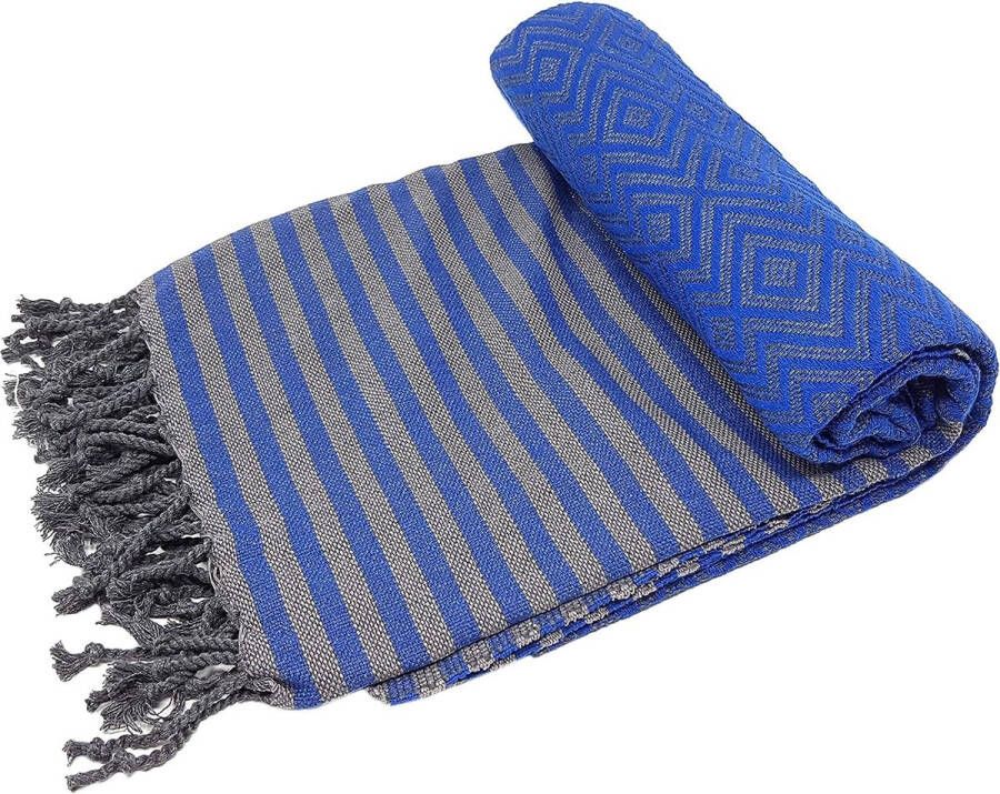 Lux Hamam- en saunahanddoek badhanddoek katoen 100 x 180 cm