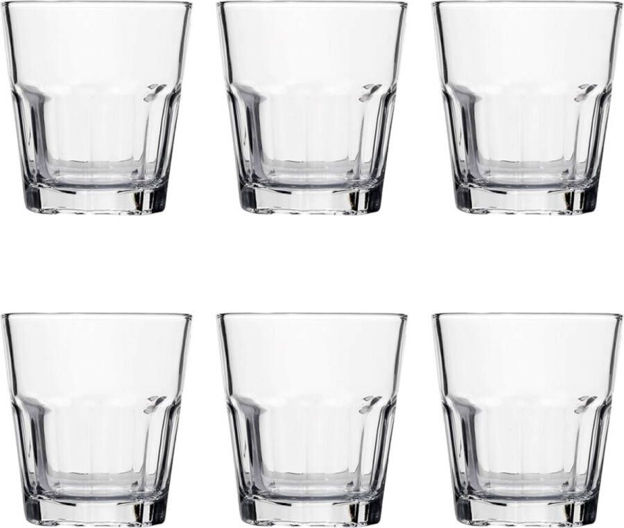 Luxe Drinkglazen 270ml 27cl (6 Stuks) Drinkglas Limonadeglazen Glas Hoogwaardige kwaliteit Glazenset Drinkglazen