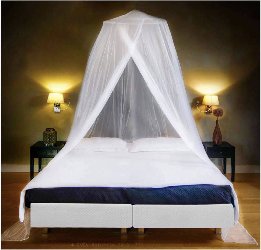 Luxe klamboe tweepersoonsbed voor XXL bed en reizen muggennet outdoor incl. montagemateriaal muggennet vliegennet eenvoudige installatie draagtas geen chemicaliën