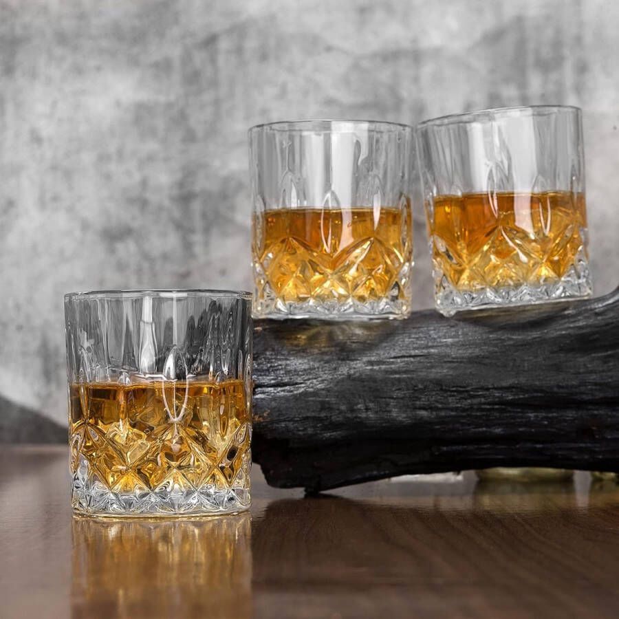 Luxe Kristal Whiskyglas 300 ml Set van 4