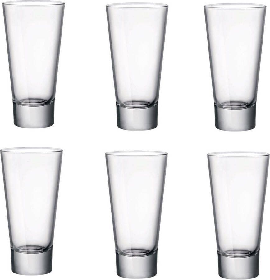 Professionele Longdrinkglazen Set 6 Stuks 24CL Longdrinkglas Limonadeglazen Glas Hoogwaardige kwaliteit Glazenset Drinkglazen