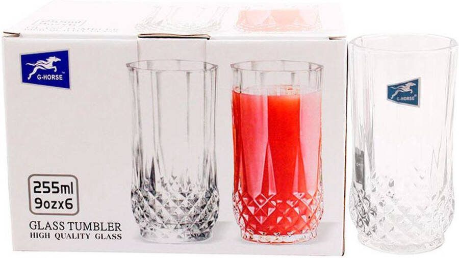 Luxe Premium Longdrinkglazen set van 6 Stuks Hoge Kwaliteit
