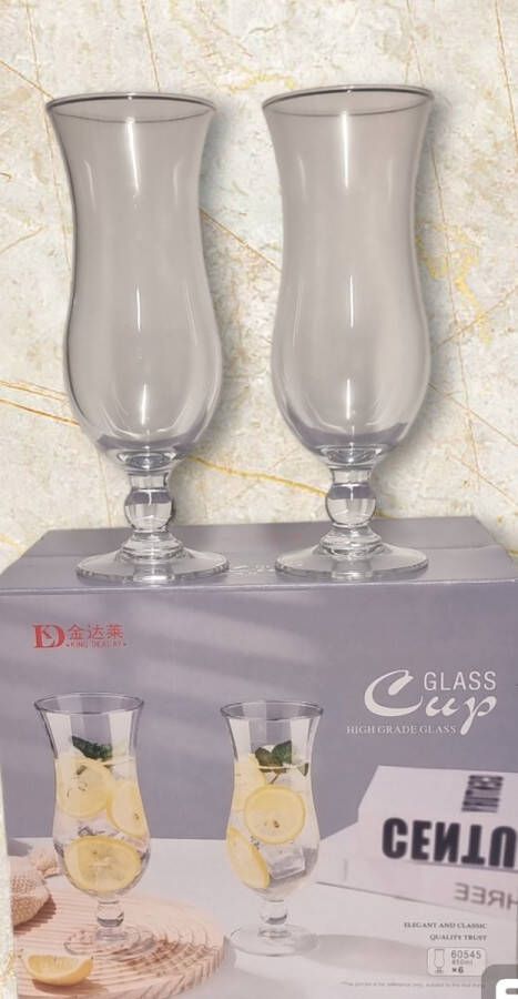 Luxe Premium Longdrinkglazen Waterglazen Drinkglazen Longdrinkglas 6 stuks 450ml Hoge kwaliteit