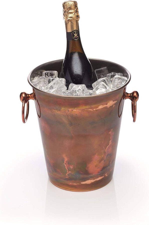 Luxe Roestvrijstalen ijsemmer voor wijn en champagne 24 x 205 x 23 cm (95 x 8 x 9) Koper Finish ijsemmer wijn champagne Ljsemmer