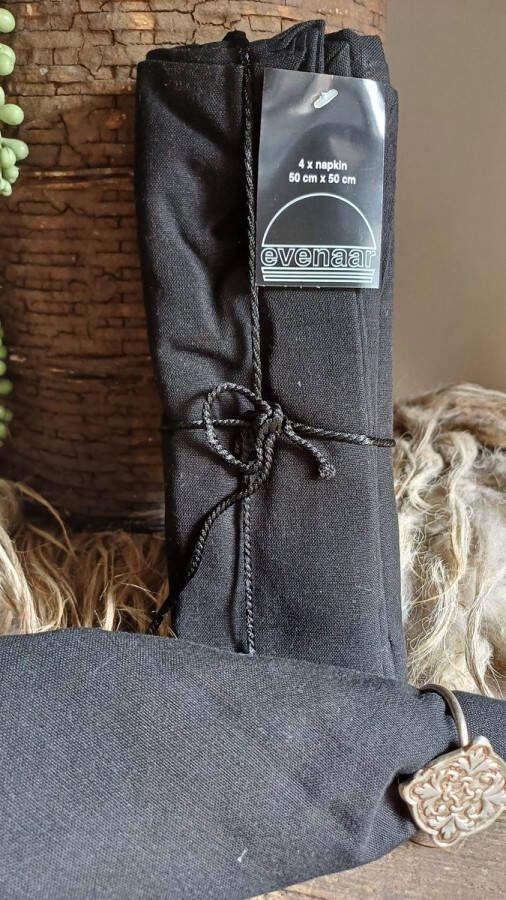 Luxe servetten zwart