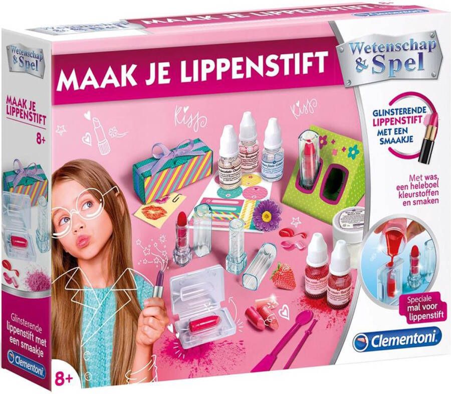 Maak je eigen lippenstift DIY pakket meisjes Lippenstift maken inclusief kleurstoffen en smaken Wetenschappelijk speelgoed Wetenschap en spel Spelend leren expirimenteren