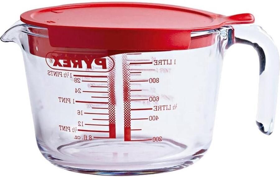 Maatbeker 1 liter Borosilicaatglas Transparant Pyrex 264P000 Maatbeker 1 liter