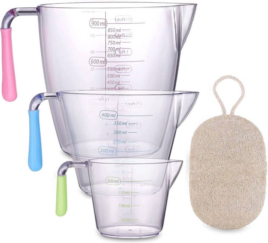 Maatbeker – Maatbeker set Meetlepels Maatcups – Measuring Cups – voor bakken en koken