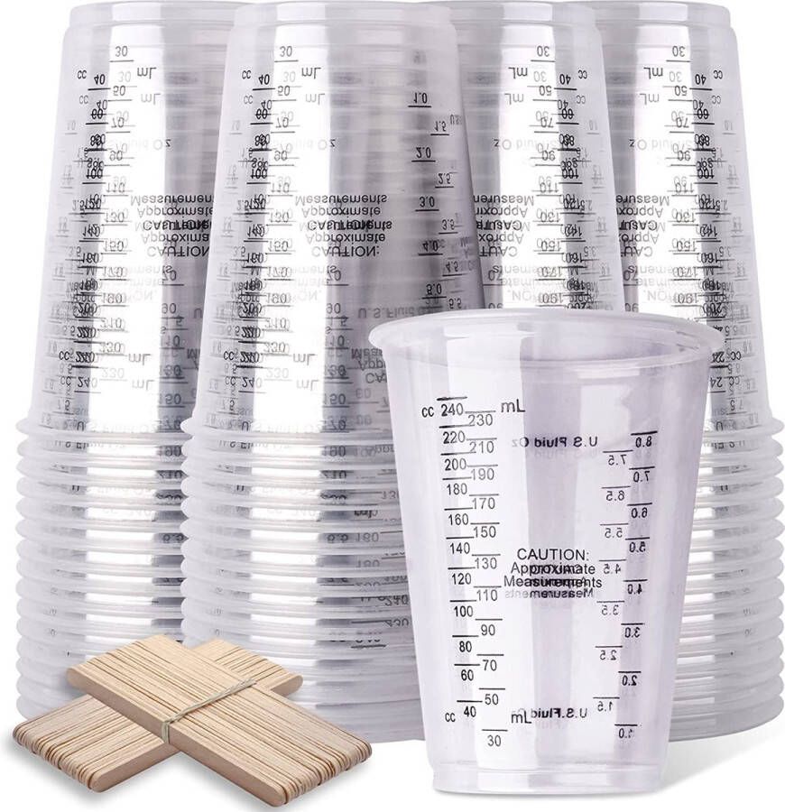 Maatbeker – Maatbeker set Meetlepels Maatcups – Measuring Cups – voor bakken en koken