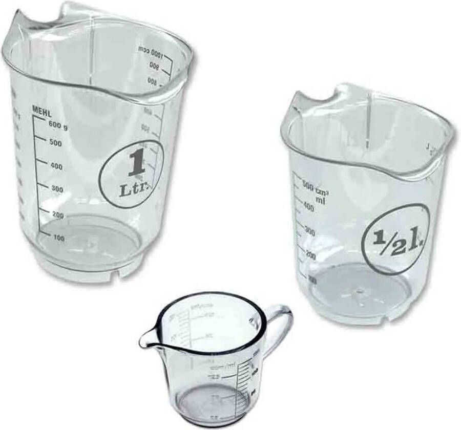 Maatbeker – Maatbeker set Meetlepels Maatcups – Measuring Cups – voor bakken en koken