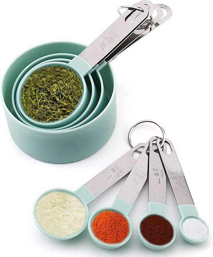 Maatbeker – Maatbeker set Meetlepels Maatcups – Measuring Cups – voor bakken en koken