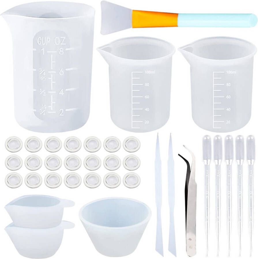 Maatbeker – Maatbeker set Meetlepels Maatcups – Measuring Cups – voor bakken en koken