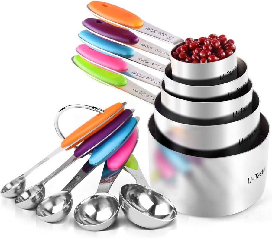 Maatbeker – Maatbeker set Meetlepels Maatcups – Measuring Cups – voor bakken en koken