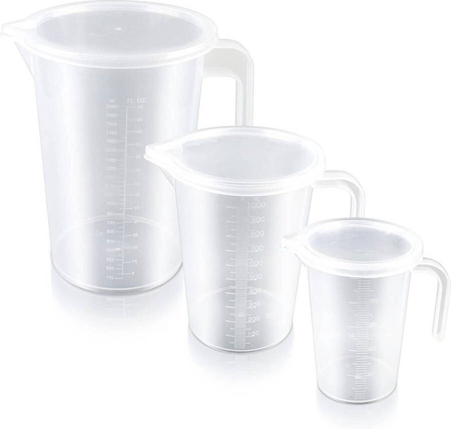 Maatbeker – Maatbeker set Meetlepels Maatcups – Measuring Cups – voor bakken en koken