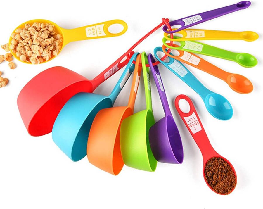 Maatbeker – Maatbeker set Meetlepels Maatcups – Measuring Cups – voor bakken en koken