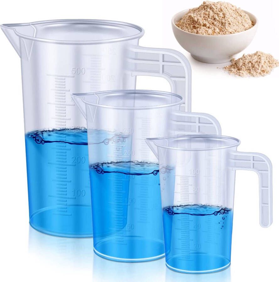 Maatbeker – Maatbeker set Meetlepels Maatcups – Measuring Cups – voor bakken en koken