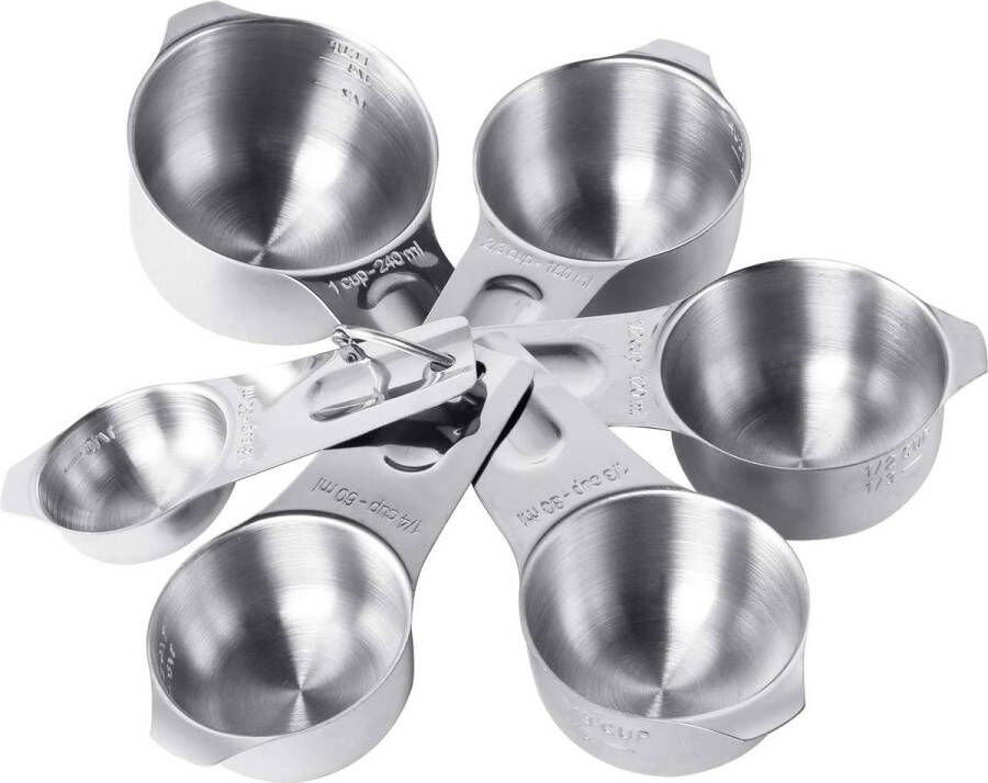 Maatbeker – Maatbeker set Meetlepels Maatcups – Measuring Cups – voor bakken en koken