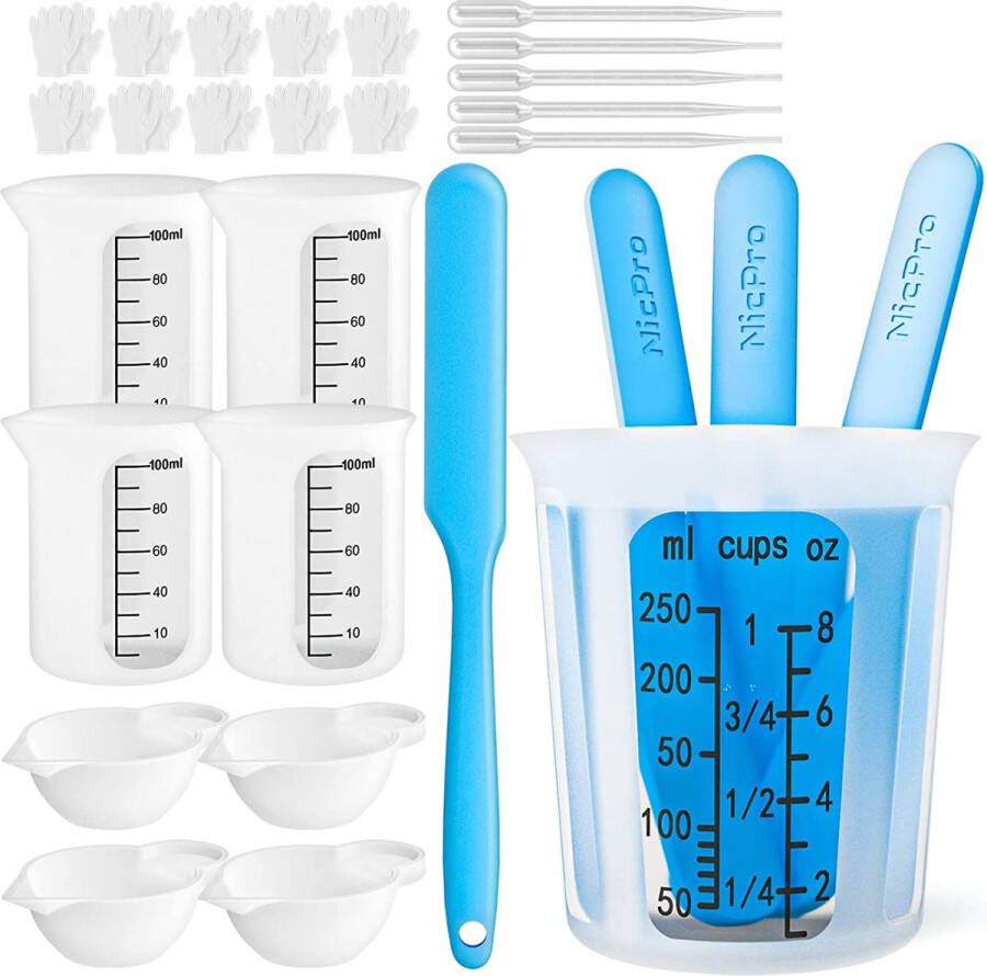 Maatbeker – Maatbeker set Meetlepels Maatcups – Measuring Cups – voor bakken en koken